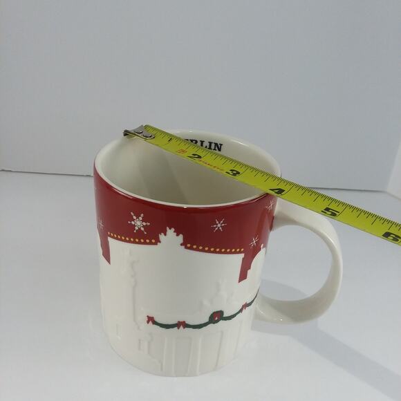 Starbucks Berlin 2013 Relief 3D‎ Christmas Coffee Mug 18oz Germany Red Series - Picture 9 of 9